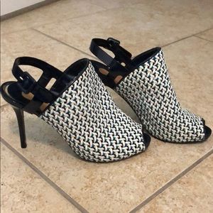 Salvatore Ferragamo Peep Toe Pumps